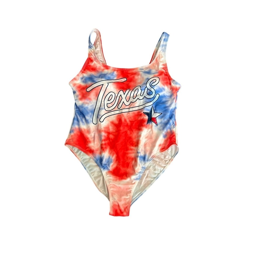 Red/White/Blue Texas One piece XXL Swimsuit - Picture 3 of 11